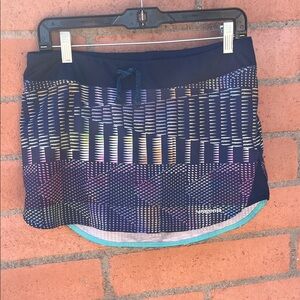 Patagonia Nine Trails Running Golf Skort Skirt Athleisure Multicolor size small